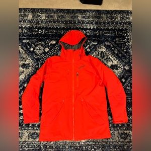 Like new Mens Spyder ski snowboard insulated jacket XL Orange
